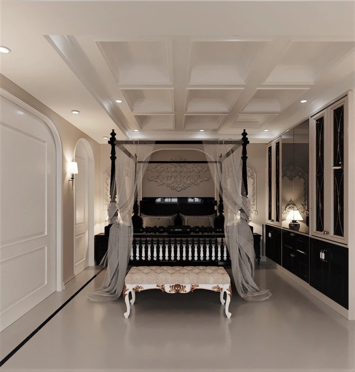 Classical theme villa interior 15