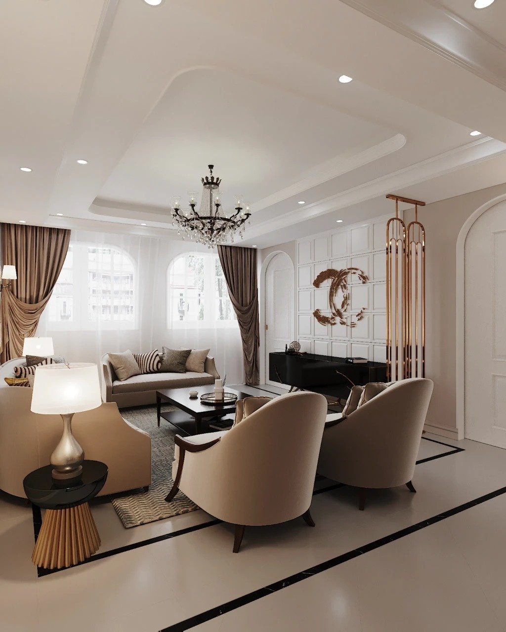 Classical theme villa interior 26
