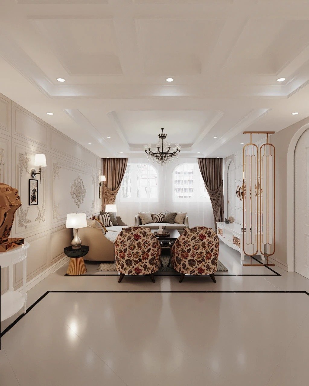 Classical theme villa interior 27