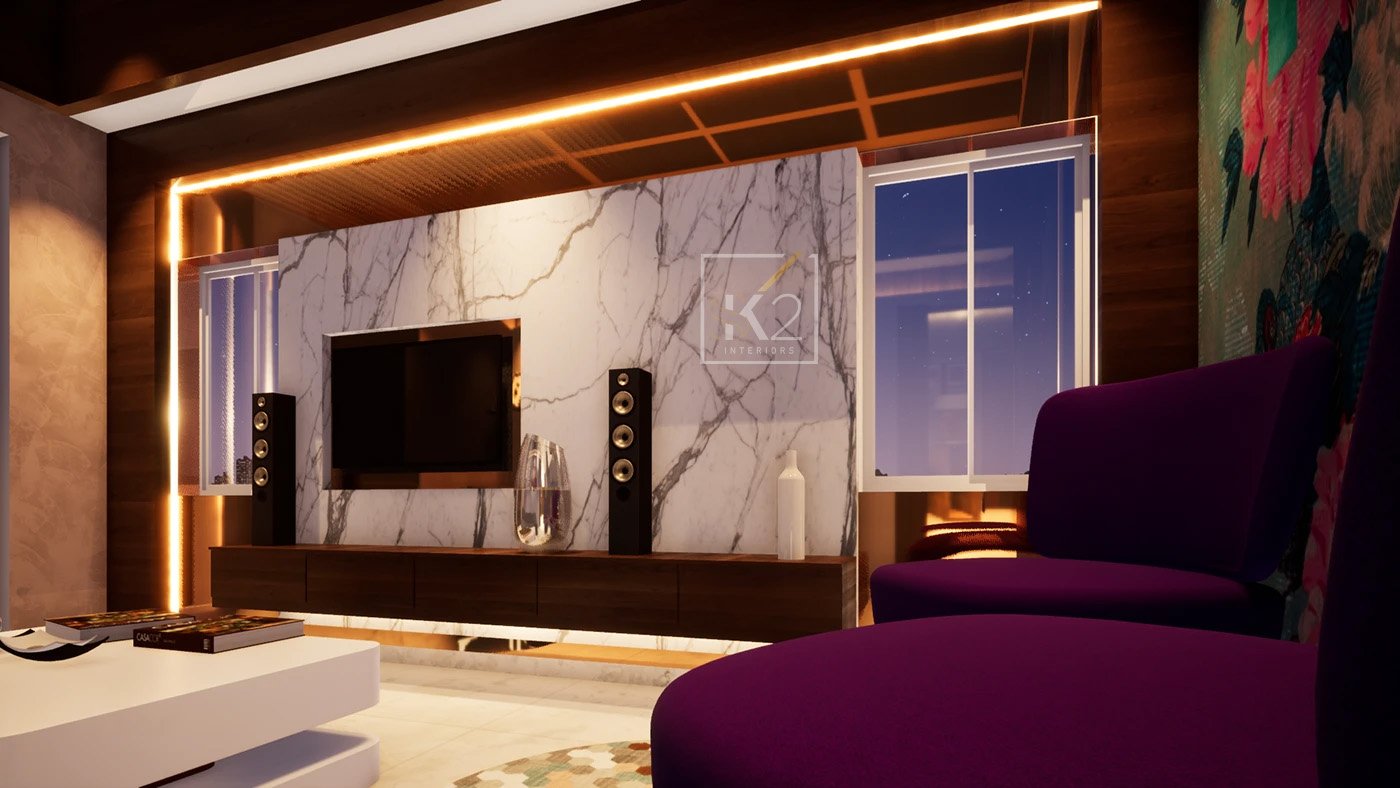 Living Room - Perspective View